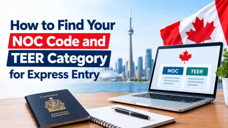 How to Find Your NOC Code and TEER Category for Express Entry